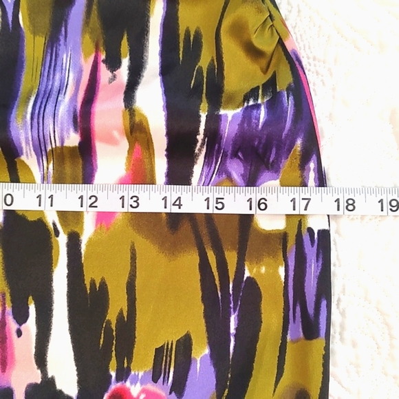 Maggy London Womens Jewel Tone Fitted Empire Ruched Waist/ Size 6 - Picture 7 of 9